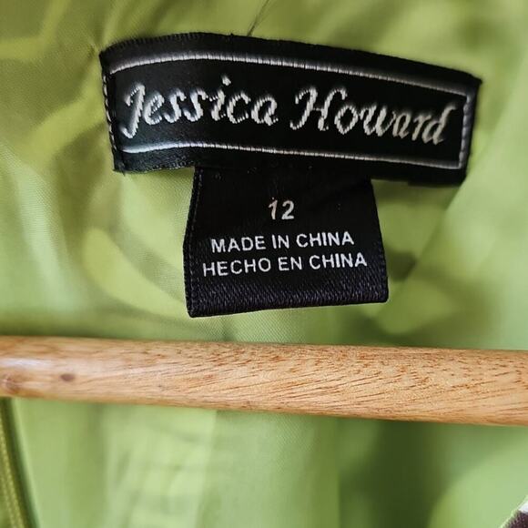 Jessica Howard Printed Sleeveless Midi Dress Brown Size 12 - Picture 3 of 5